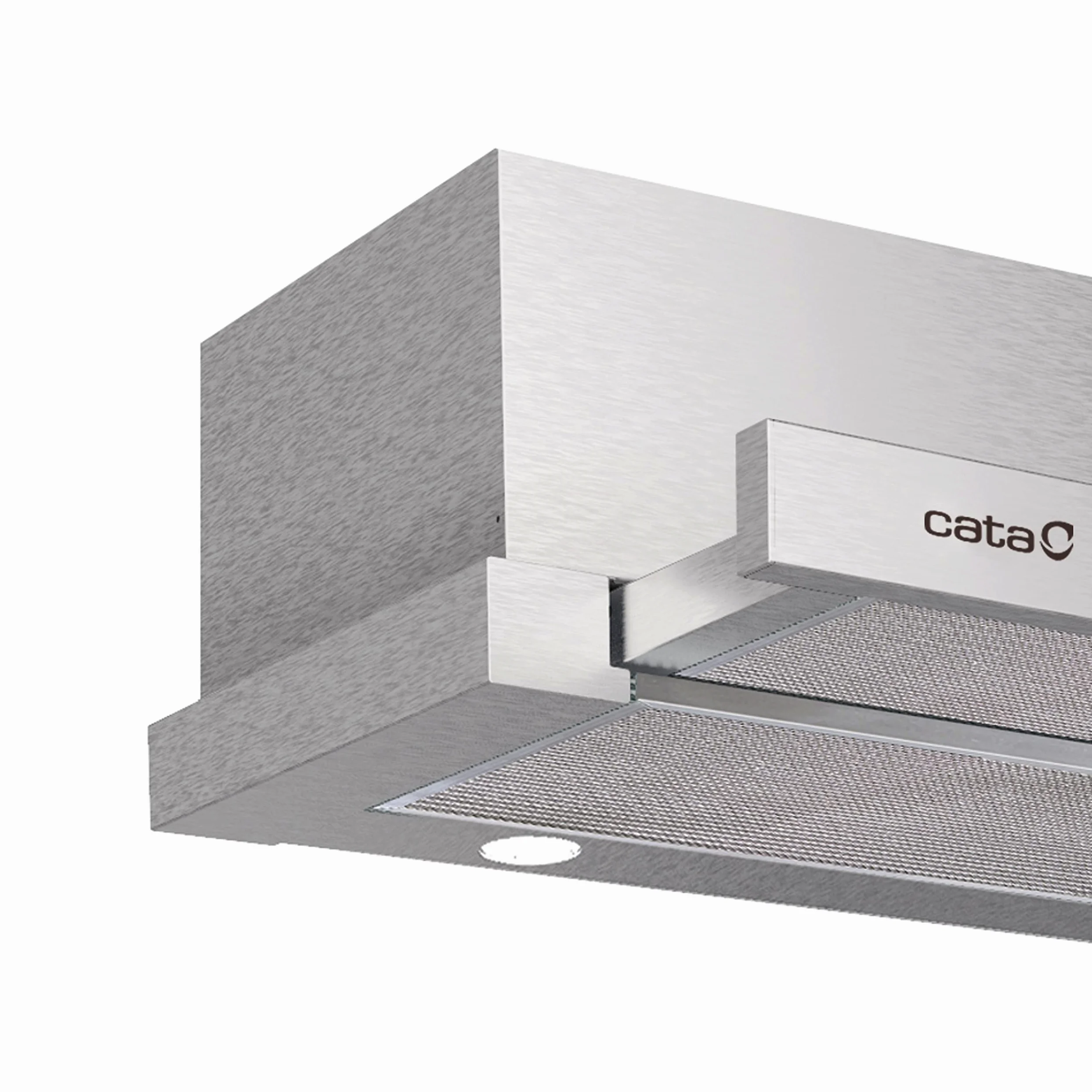 CATA Extender 600 Campana Extractora Telescópica de 60 cm, 390 m³/h, 2 Velocidades, Control Mecánico, Iluminación LED, Filtros Lavables, Clase C, Acero Inoxidable
