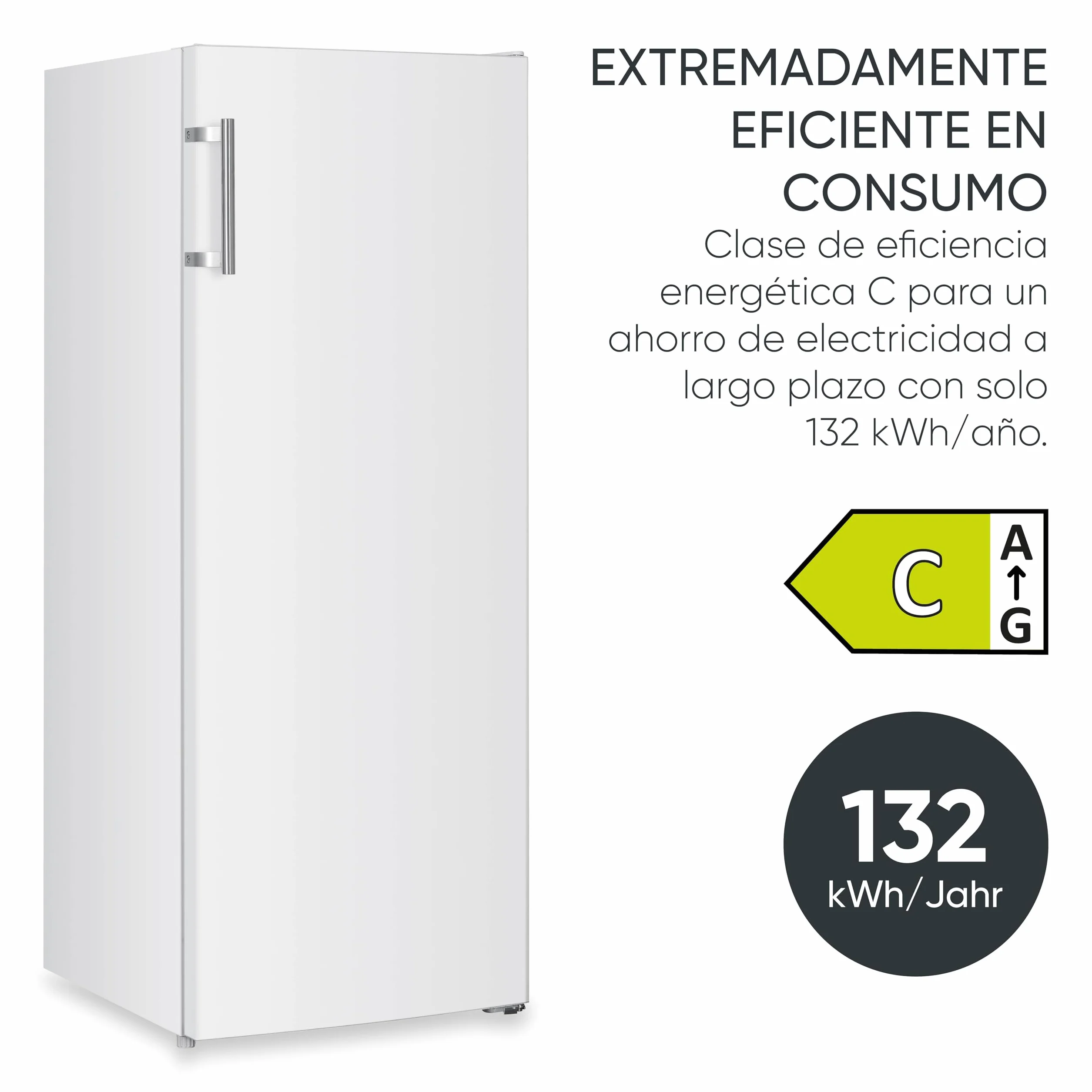 No-Frost Freezer, 161L, White