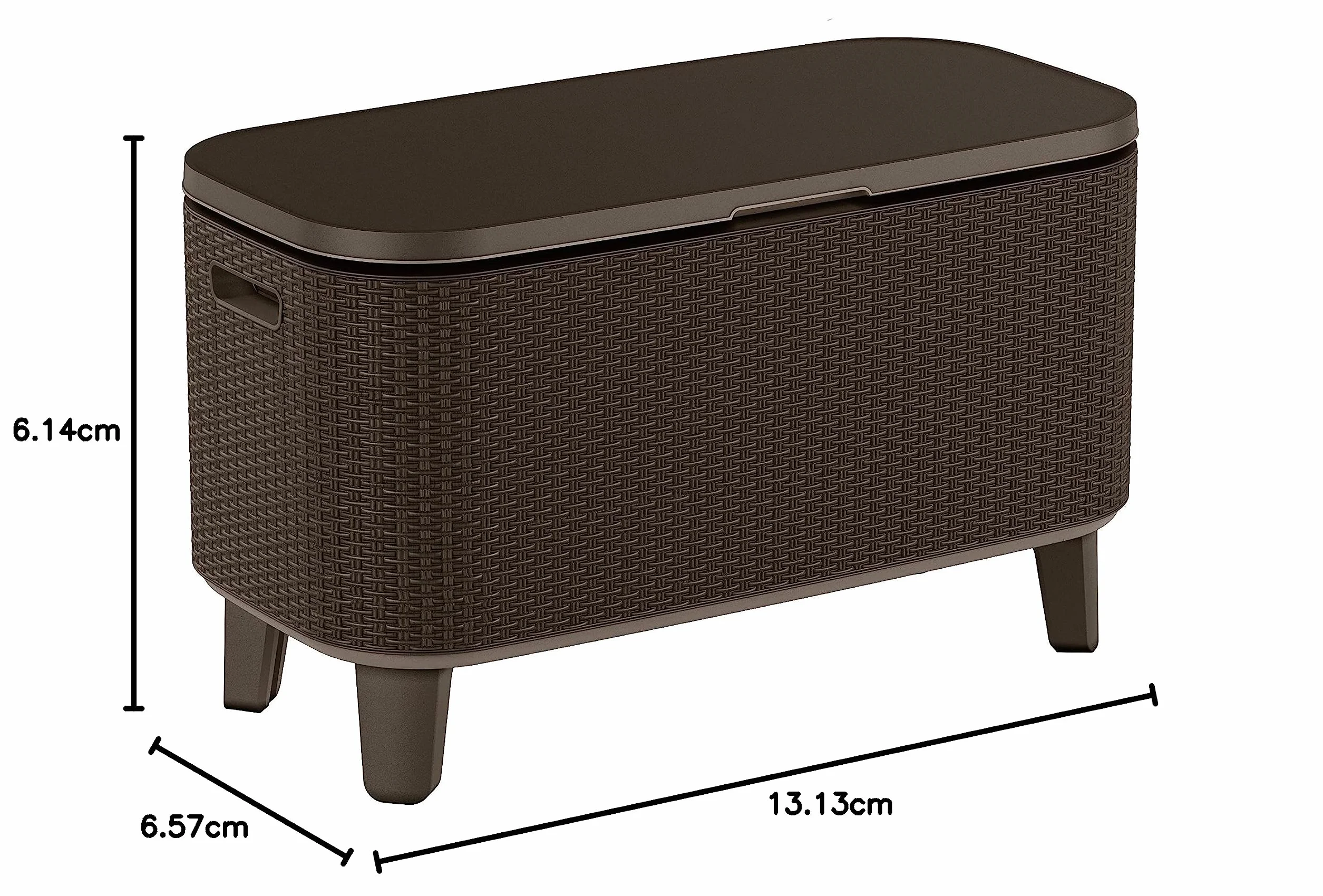 Keter Bevy Bar - Mesa Nevera para Exterior y Jardín, Capacidad 60L, Color marrón