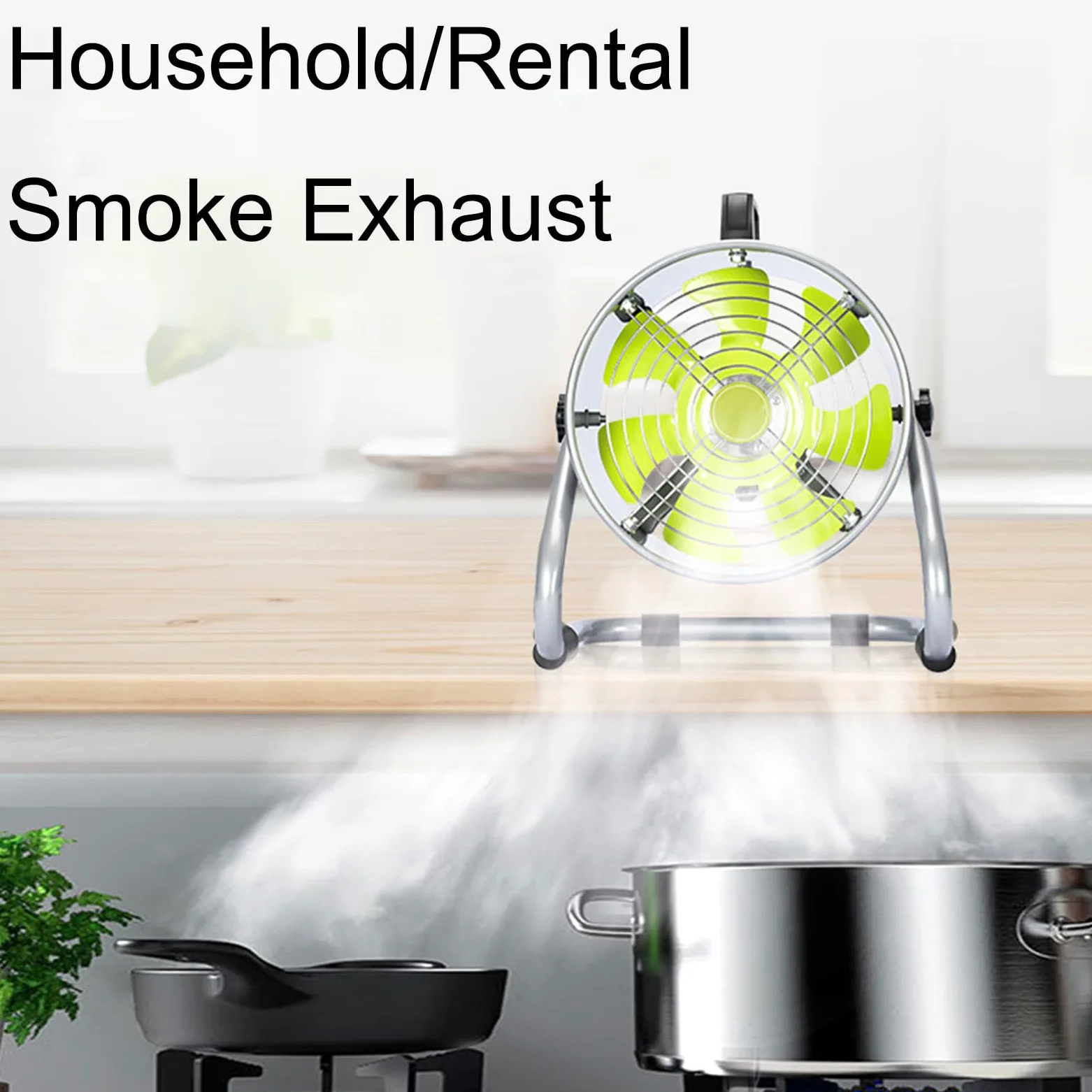Filtro de aire portátil de cocina, campana extractora de escritorio de bajo ruido de 220 V para cabinas de soldadura industrial y pintura, ventilador de metal resistente, viento fuerte