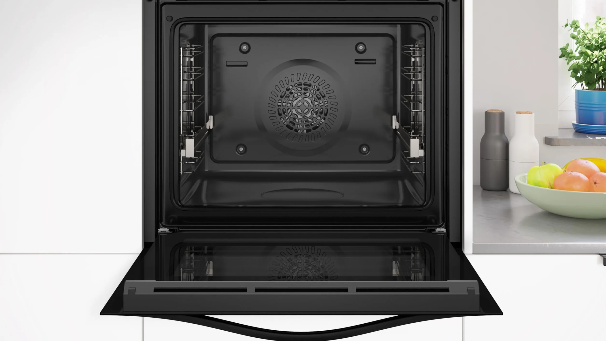 Balay Horno multifunción 60 cm 71L Serie Cristal Freidora de aire Aqualisis blanco 3HB5159B4