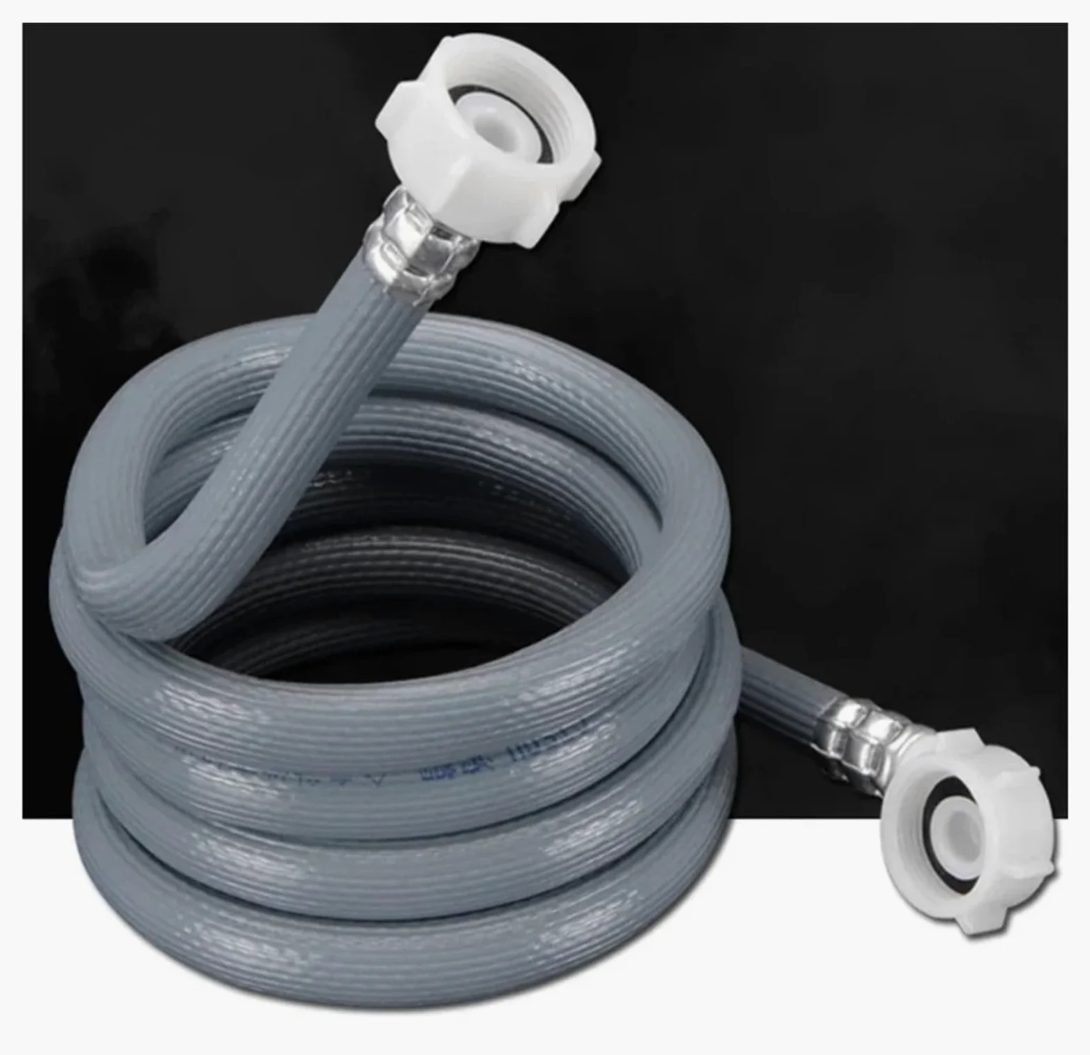 Manguera de Entrada de Agua for lavadoras automáticas de 1,5/2/2,5 m, Manguera de llenado for lavadoras y lavavajillas, Tubo de PVC.(200cm)