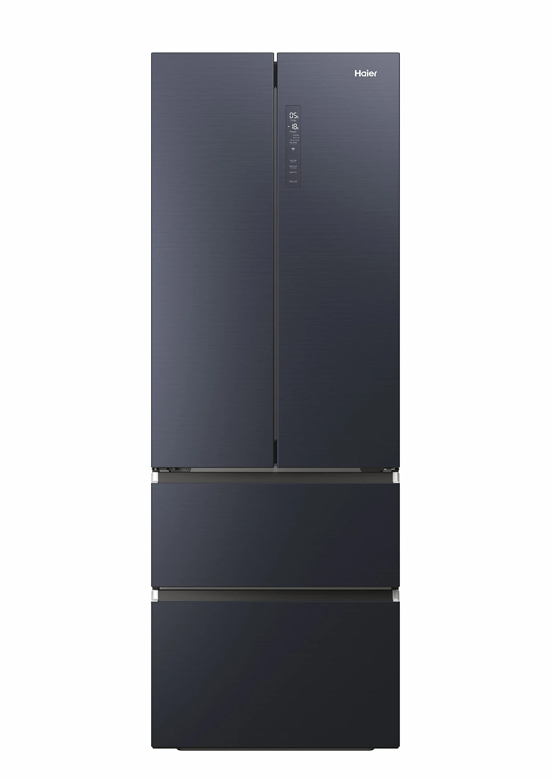 Haier FD 70 Series 7 HFW7720ENMB - Frigorífico Puerta Francesa, Cajones Direct Access, Conexión WIFI, Motor Inverter, My Zone, Cajón Humidity Zone, Total No Frost, Ancho 70cm, Alto 2m, 479L, Negro