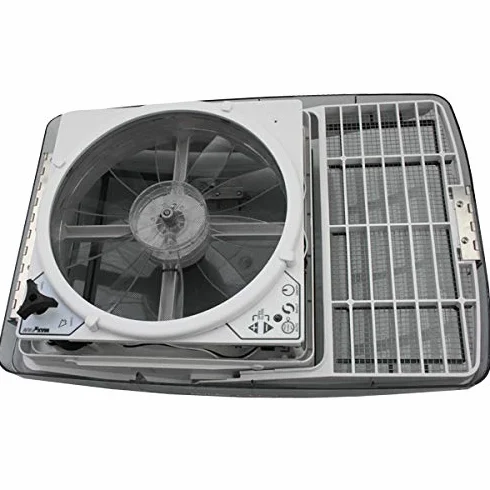 Maxxfan Claraboya de cristal tintado 40x40 cm con ventilador