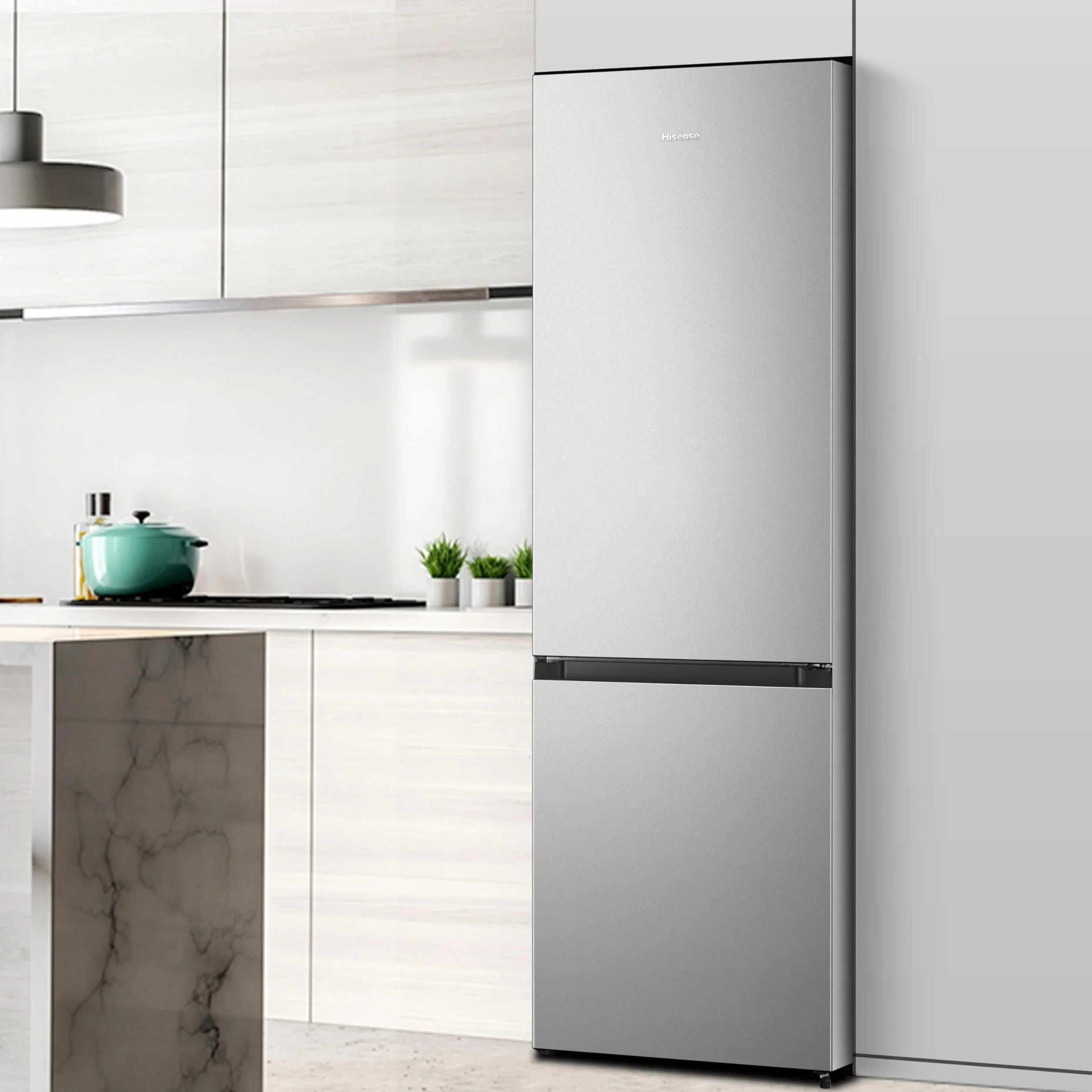Hisense RB343D4CDE Frigorífico Combi Cíclico 269L Clase E 55x180cm Inox