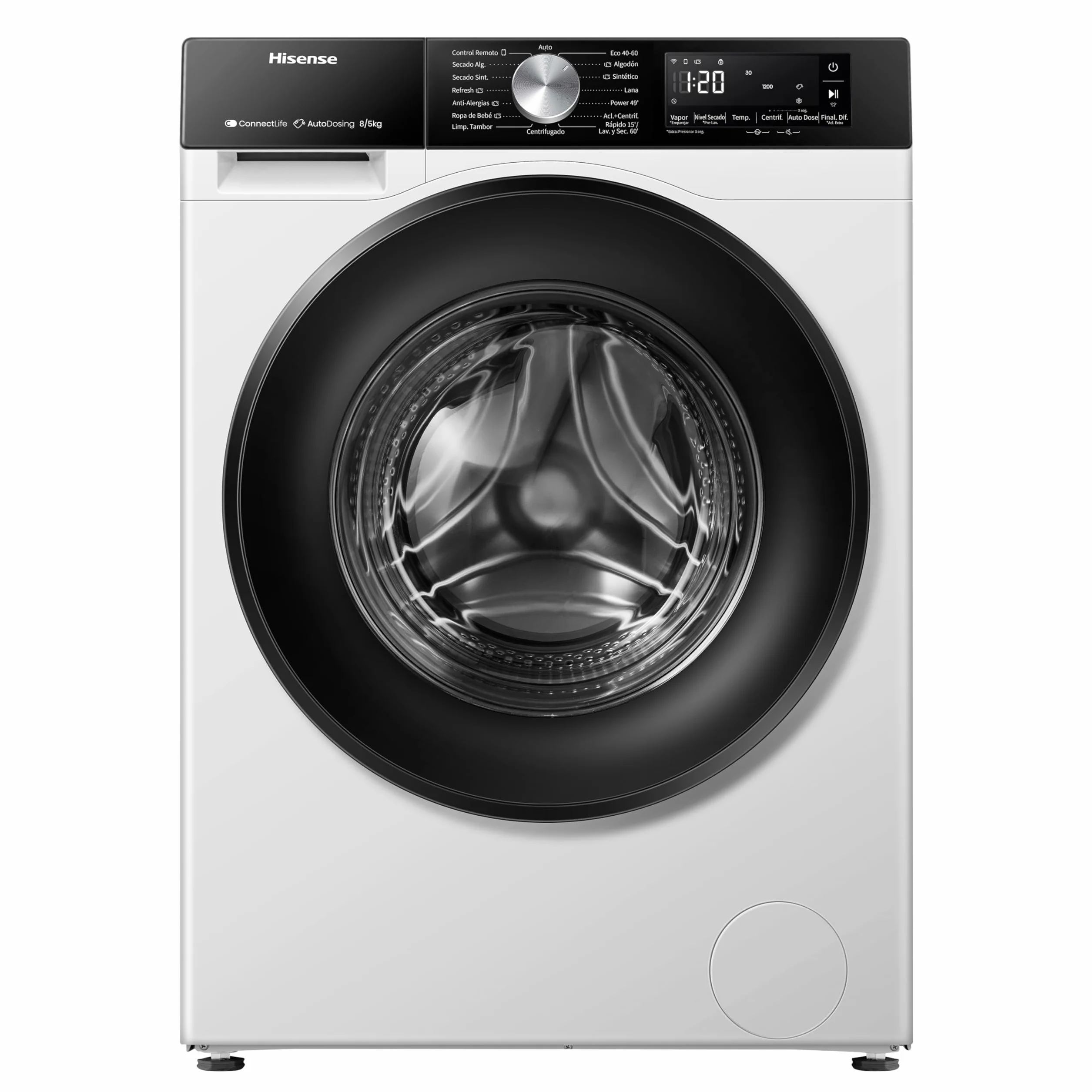 Hisense WD3S8045BW3 Lavadora Secadora 8/5 Kg 1400 RPM 60 cm 16 Programas Serie 3S Blanco