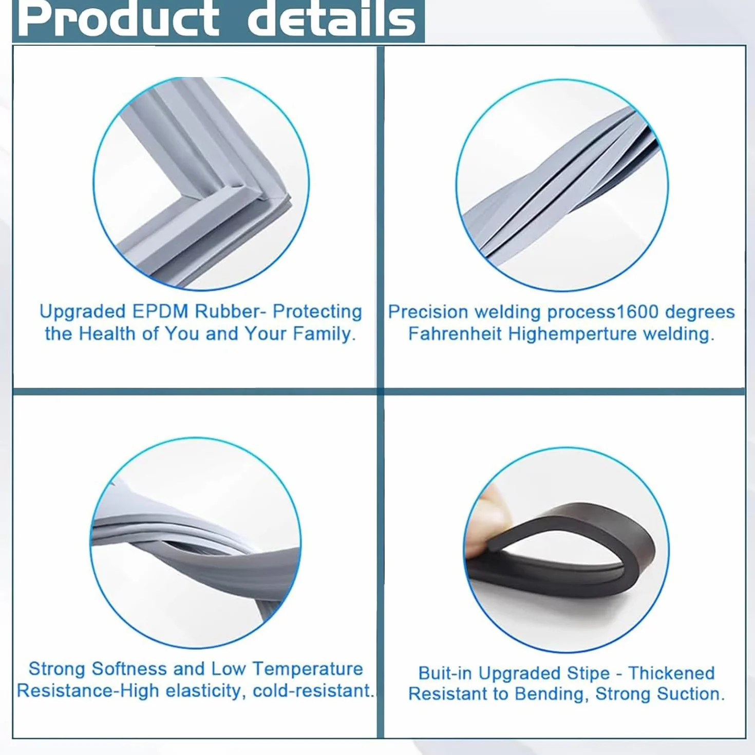 Universal Sello Magnético Junta De Goma para Puerta De Refrigerador Congelador