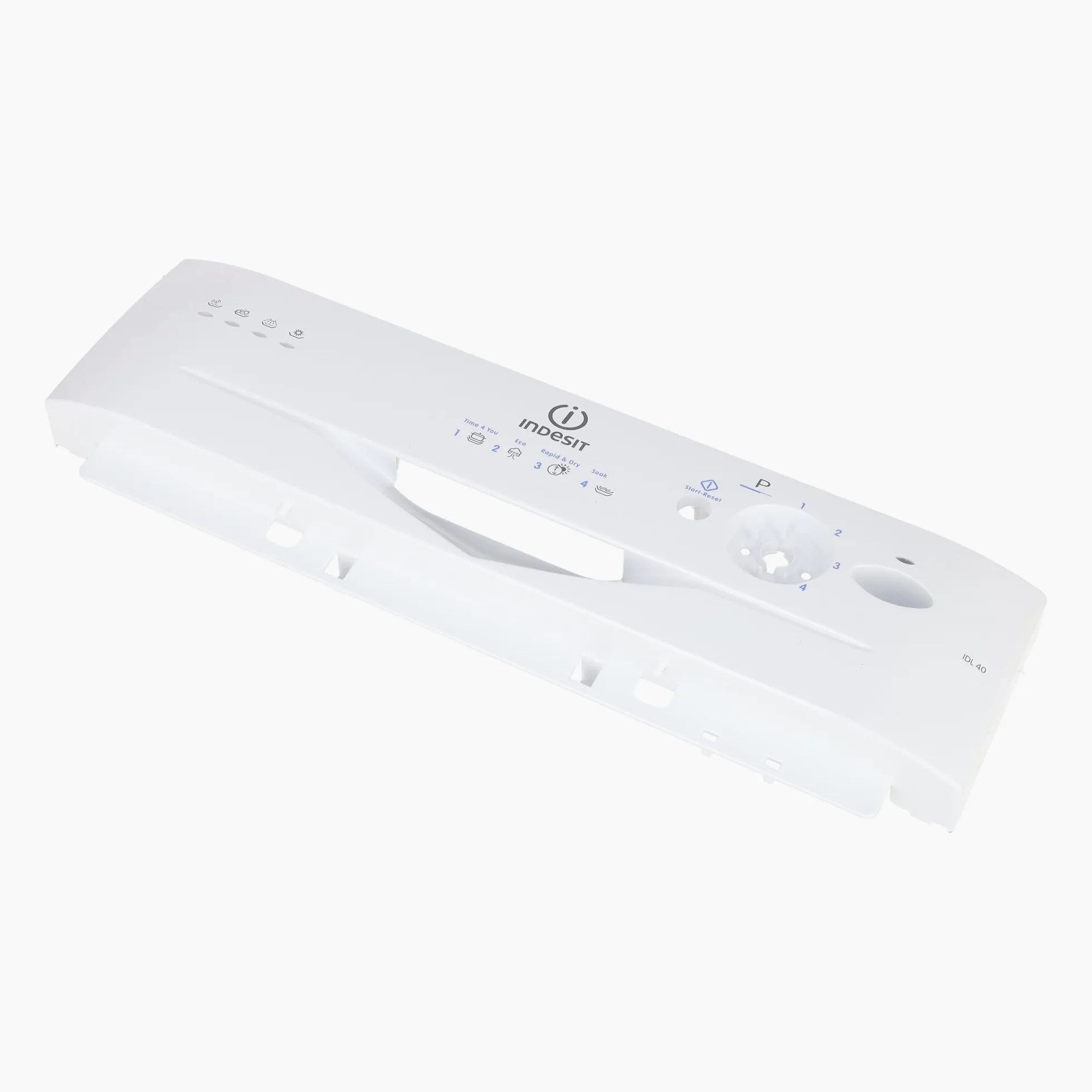 sparefixd Apto para Indesit IDL40UK.C - Kit de consola de panel de control frontal para lavavajillas