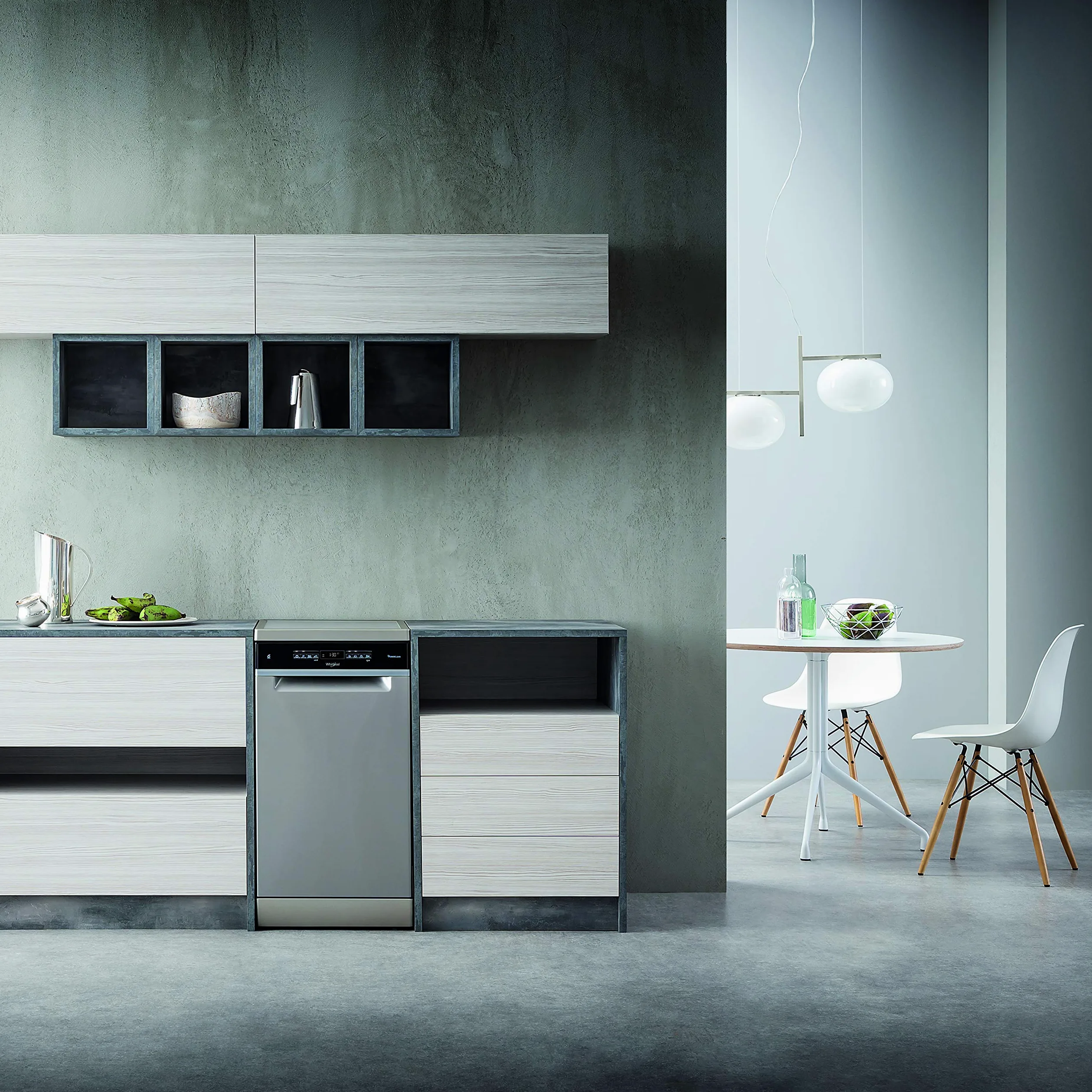 Whirlpool - Lavavajillas WSFO 3O23 PF X 45 cm inox, tecnología 6th sense, sistema de protección aquastop, 43dBA, 10 cubiertos, eficiencia NEL D