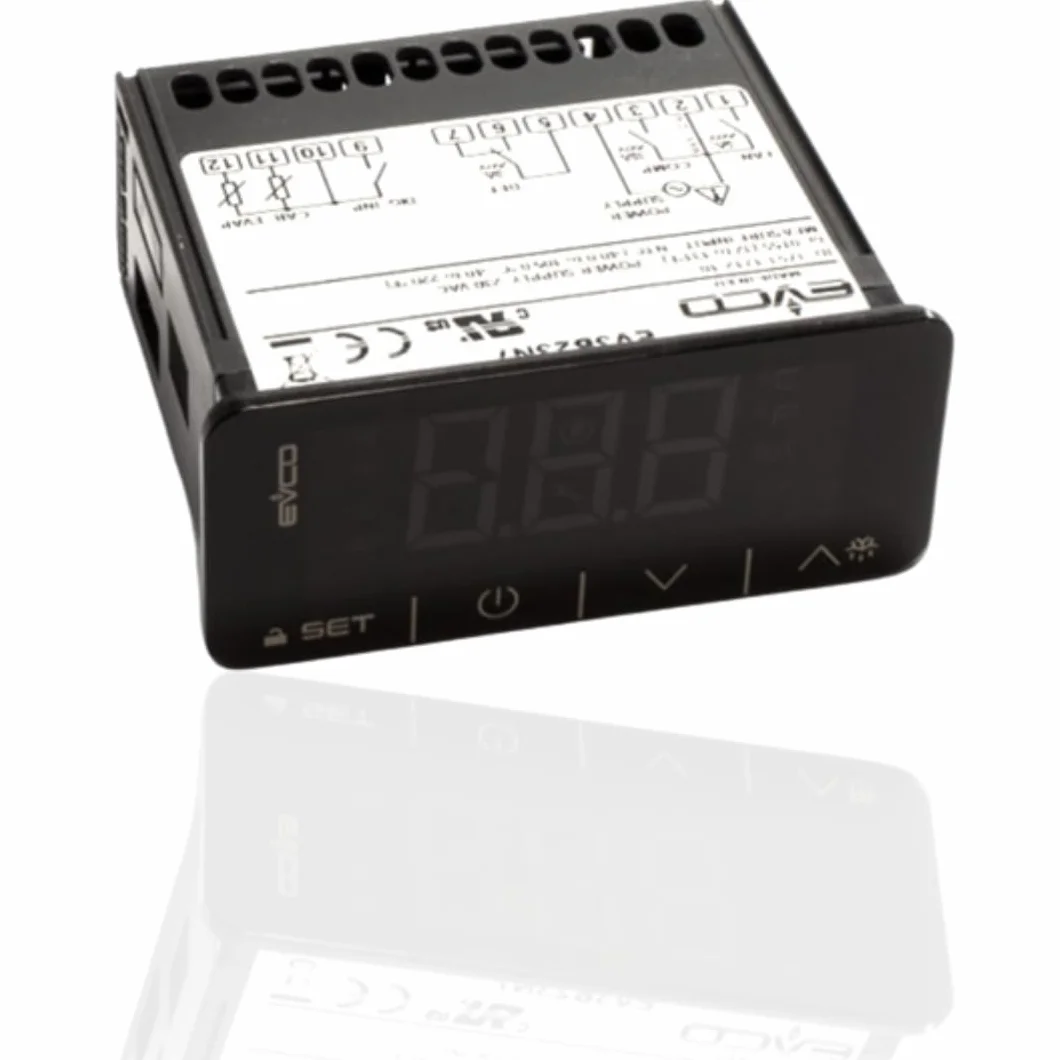 Termostato digital para todos los controles, refrigerador, EVCO, congelador EV3B23N7, 230 V