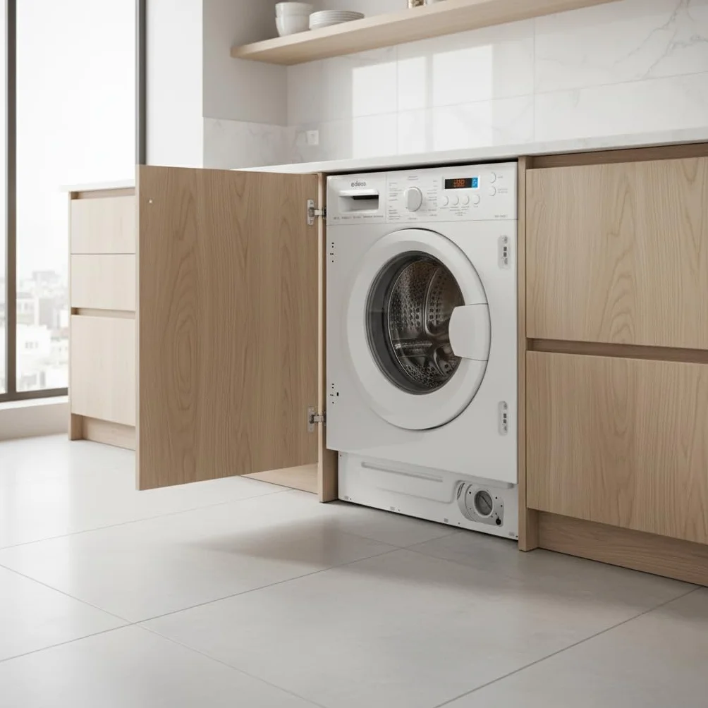 Edesa EWS-8400-I Lavadora Secadora Integrable 8 kg 6 kg Motor Silence Inverter 1400 rpm 16 Programas Lava-Seca 60 min Inicio Diferido 24 h Pantalla LED