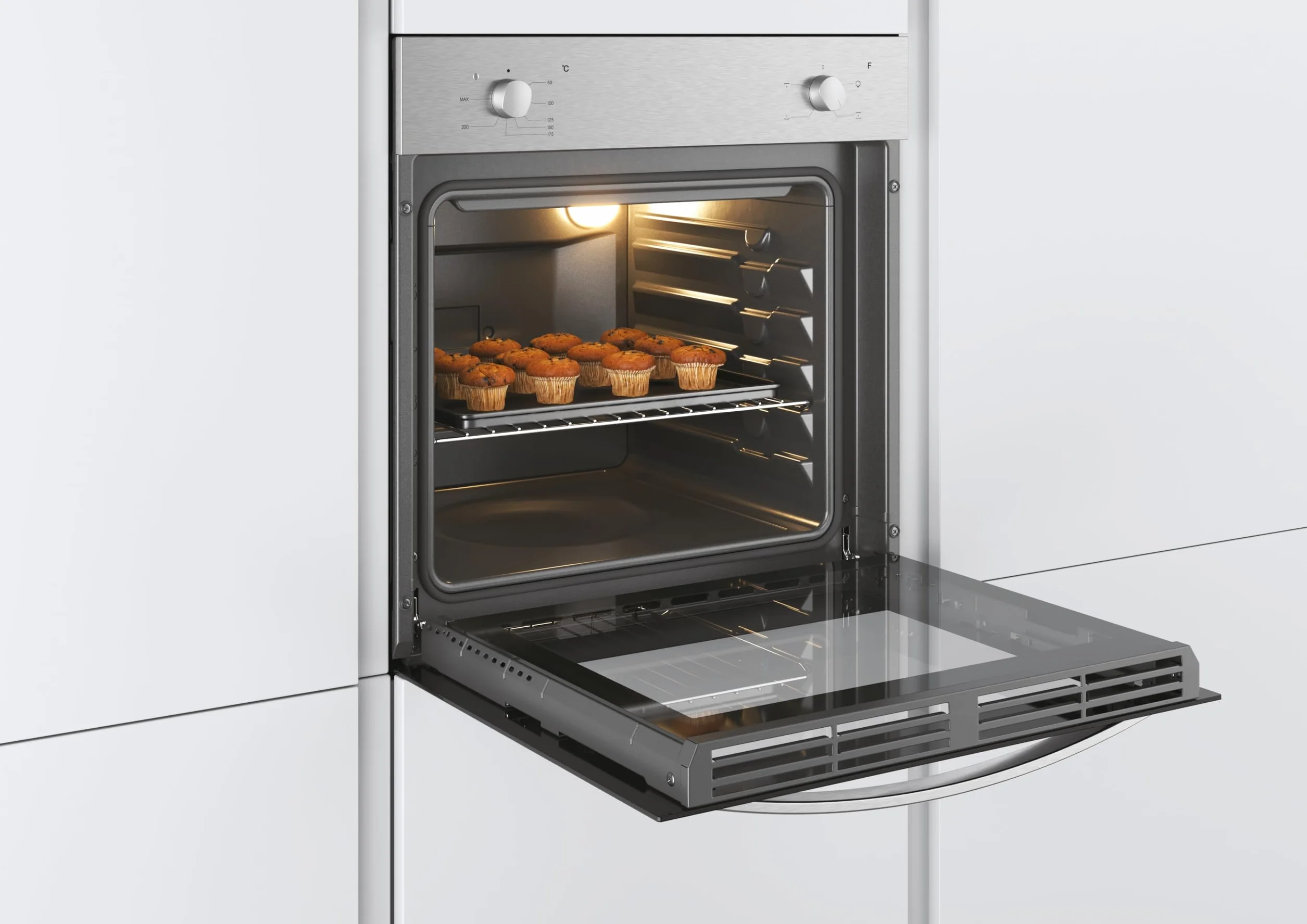 Candy Smart FCS 100 X/E Horno Eléctrico 70L Acero Inoxidable Clase A