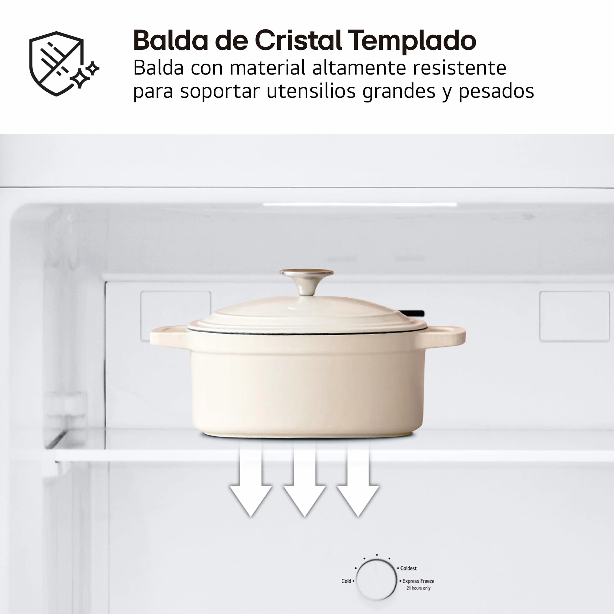 LG GTBV22PYNJ - Frigorífico Dos Puertas Total No Frost, 1,45m, Clasificación E, Inox antihuellas