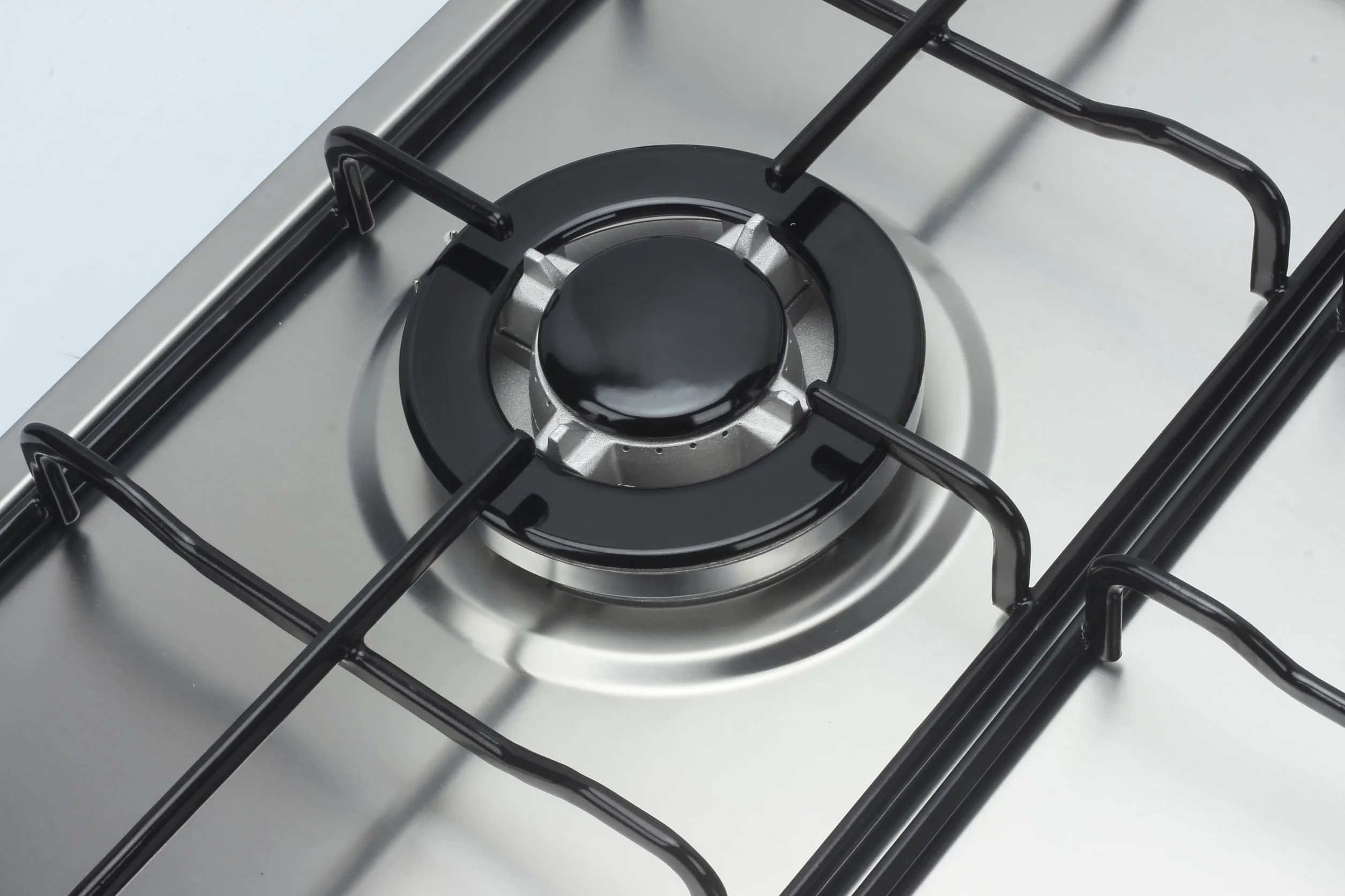 Vitrokitchen EN605LIB - Placa de Gas Butano 3 fuegos con encendido electrónico, acero inoxidable, seguridad Gas-Stop, 60cm