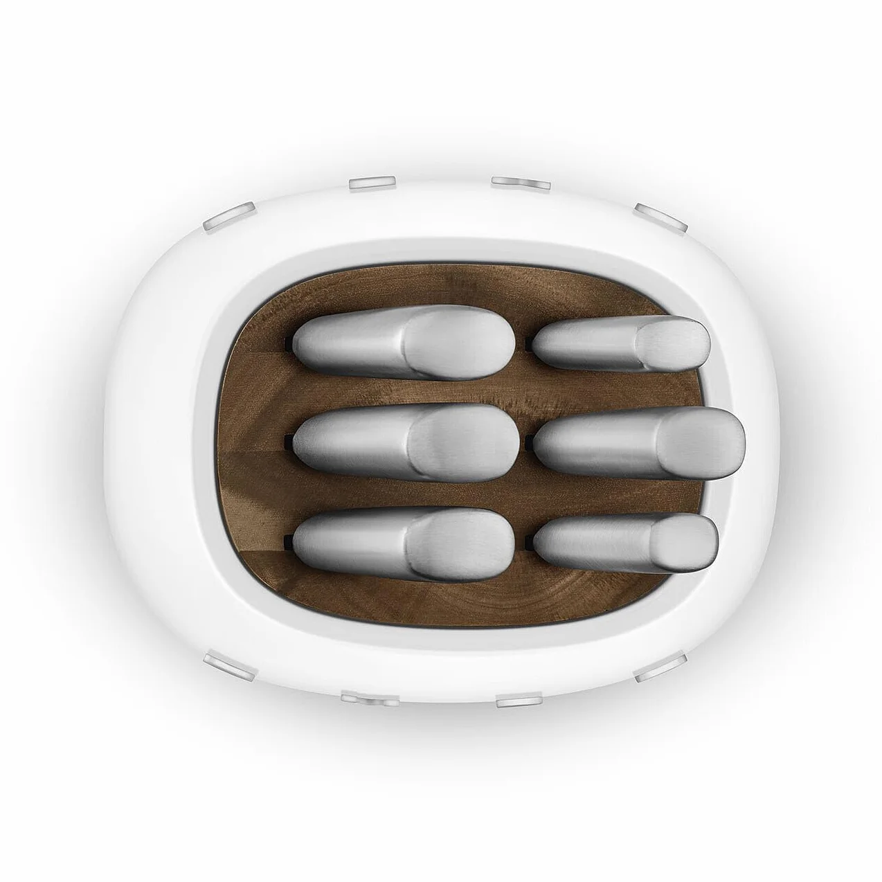 Ceppo con coltelli Smeg KBSF02WH 50 STYLE Bianco