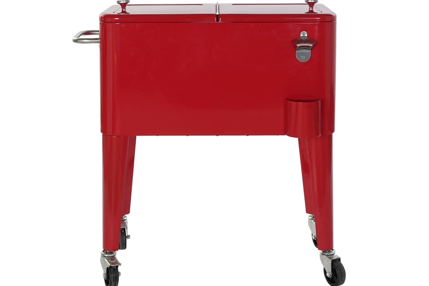 Nevera Acero PP 74x43x80 56 litros Rojo | Alexandra House Living Nevera Acero Pp 74x43x80 56 Litros Rojo