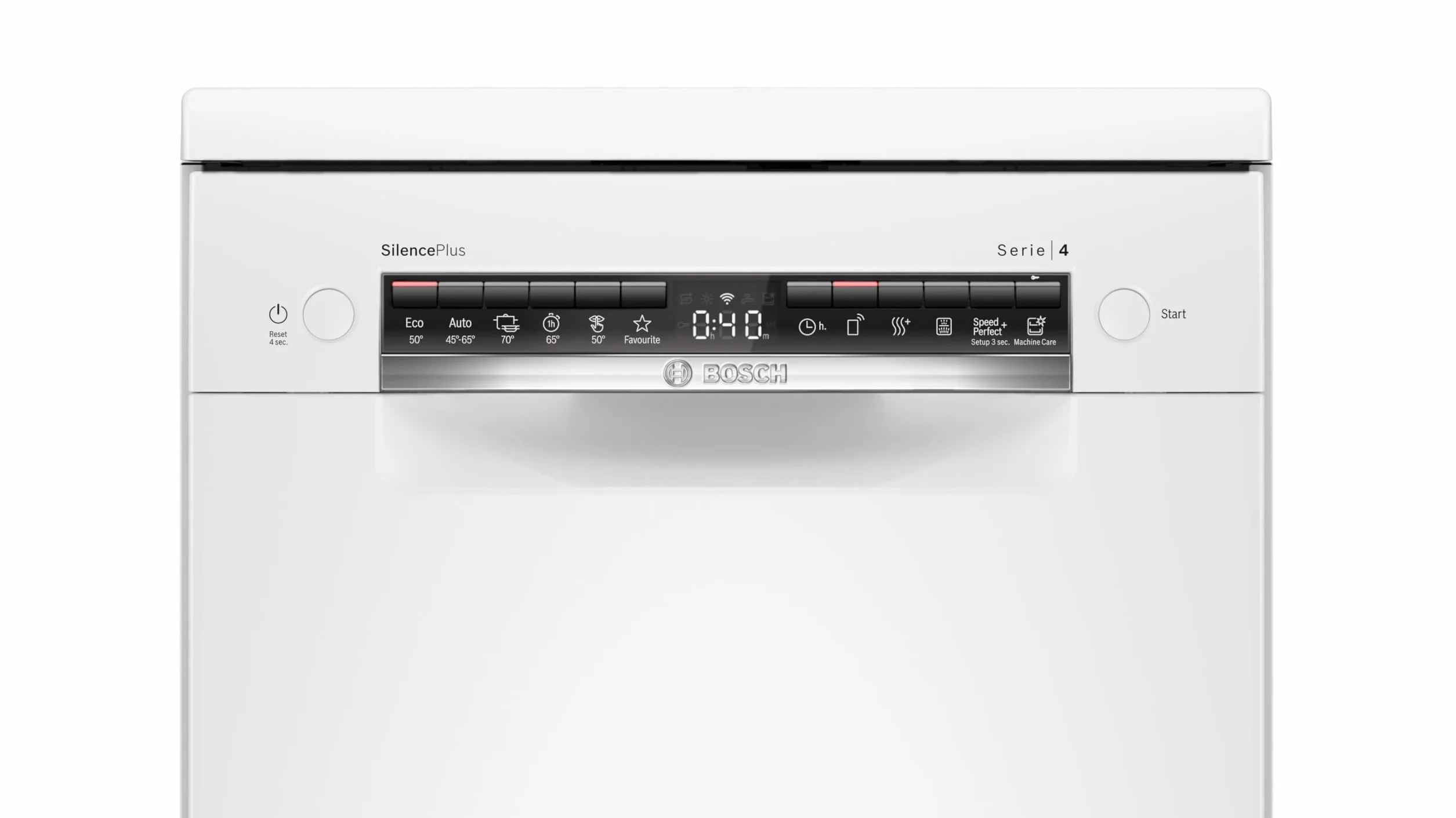 Bosch - Lavavajillas Libre Instalación, 45 cm, Serie 4, Home Connect, Blanco, SPS4HMI49E.