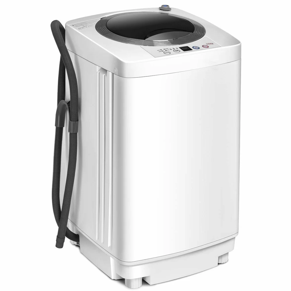 FANTASK Lavadora automática 3,5 kg 240 W carga superior 6 programas con centrifugado
