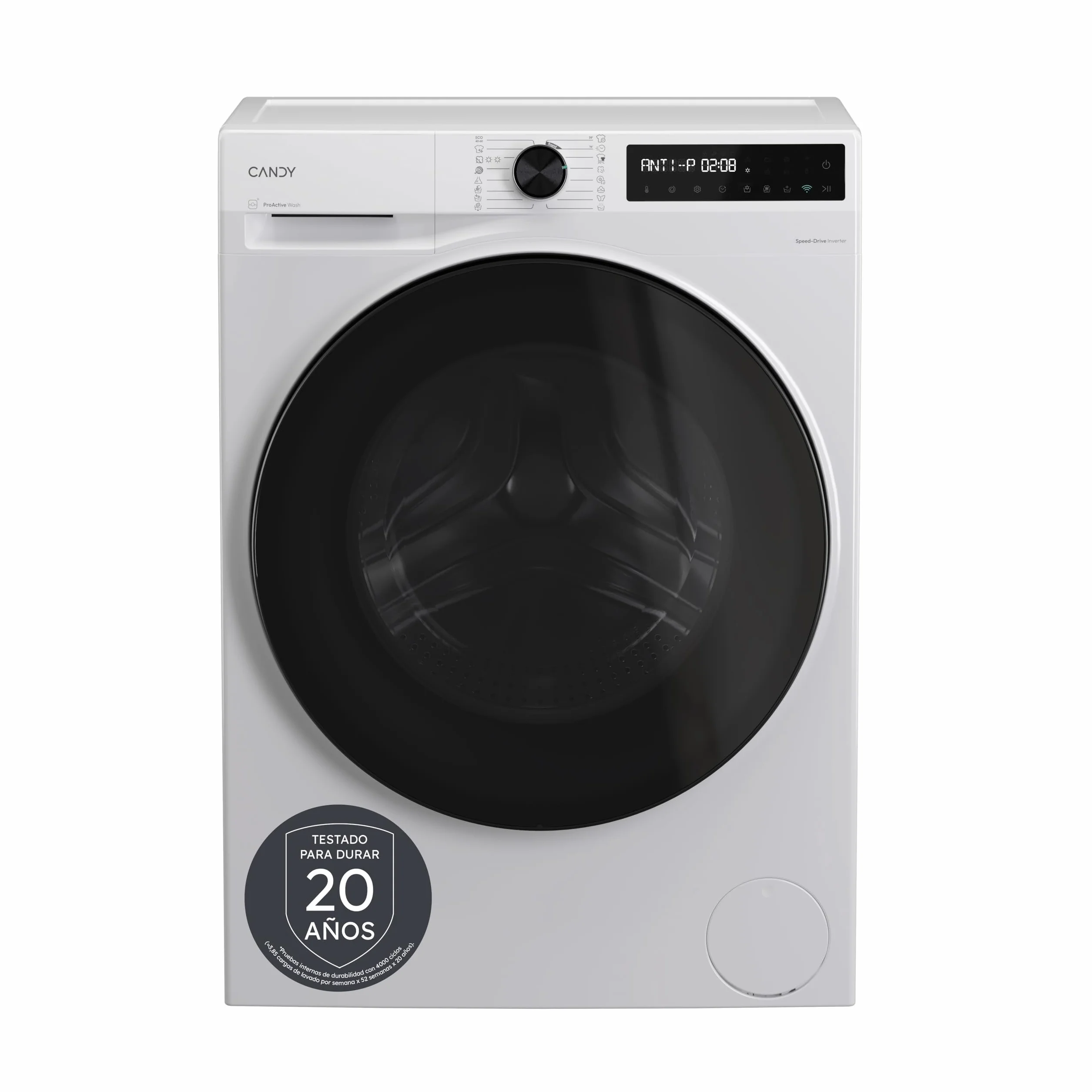 Candy ProWash&Dry 500 BWR 4128BL8-S Lavasecadora 12KG+8KG 1400RPM Motor Inverter SpeedDrive Wifi Blanca