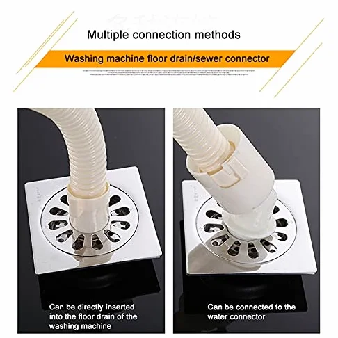 Extensión de manguera de drenaje para lavadora, tubo de drenaje automático universal, compatible con la mayoría de lavadoras, construcción resistente, ideal para drenaje de lavabo
