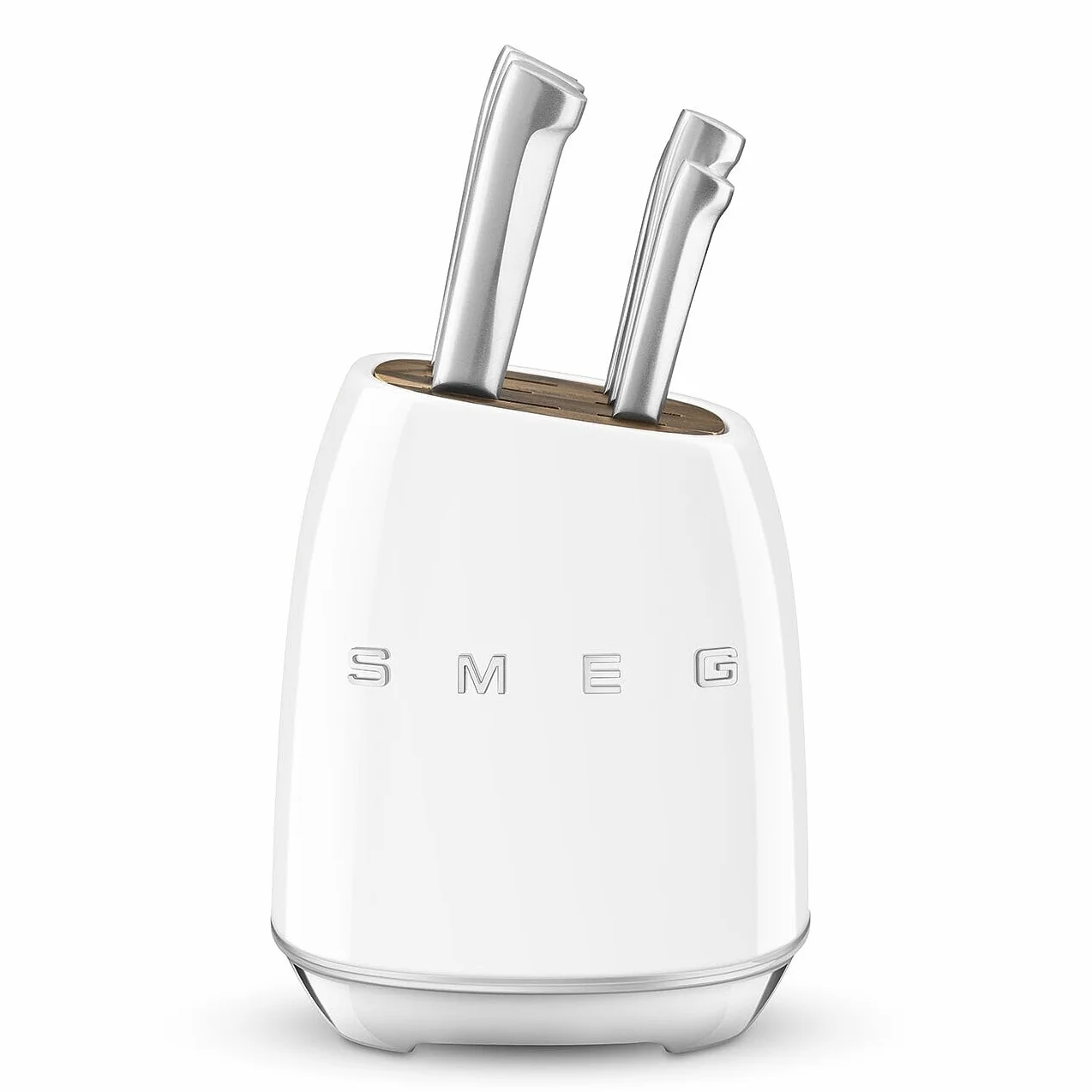 Ceppo con coltelli Smeg KBSF02WH 50 STYLE Bianco