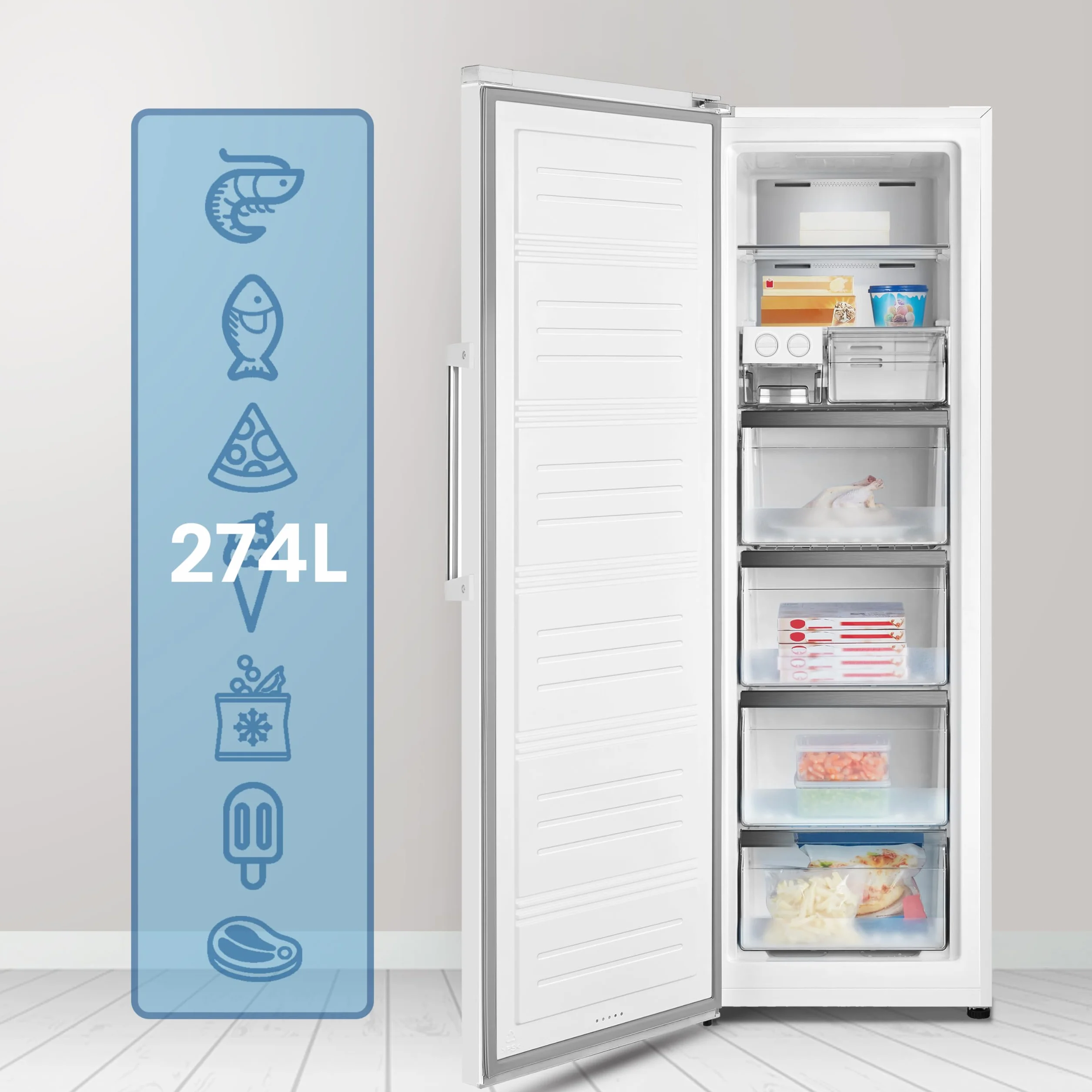 Hisense Congelador FV354N4BWE 274L No Frost 185 cm Blanco
