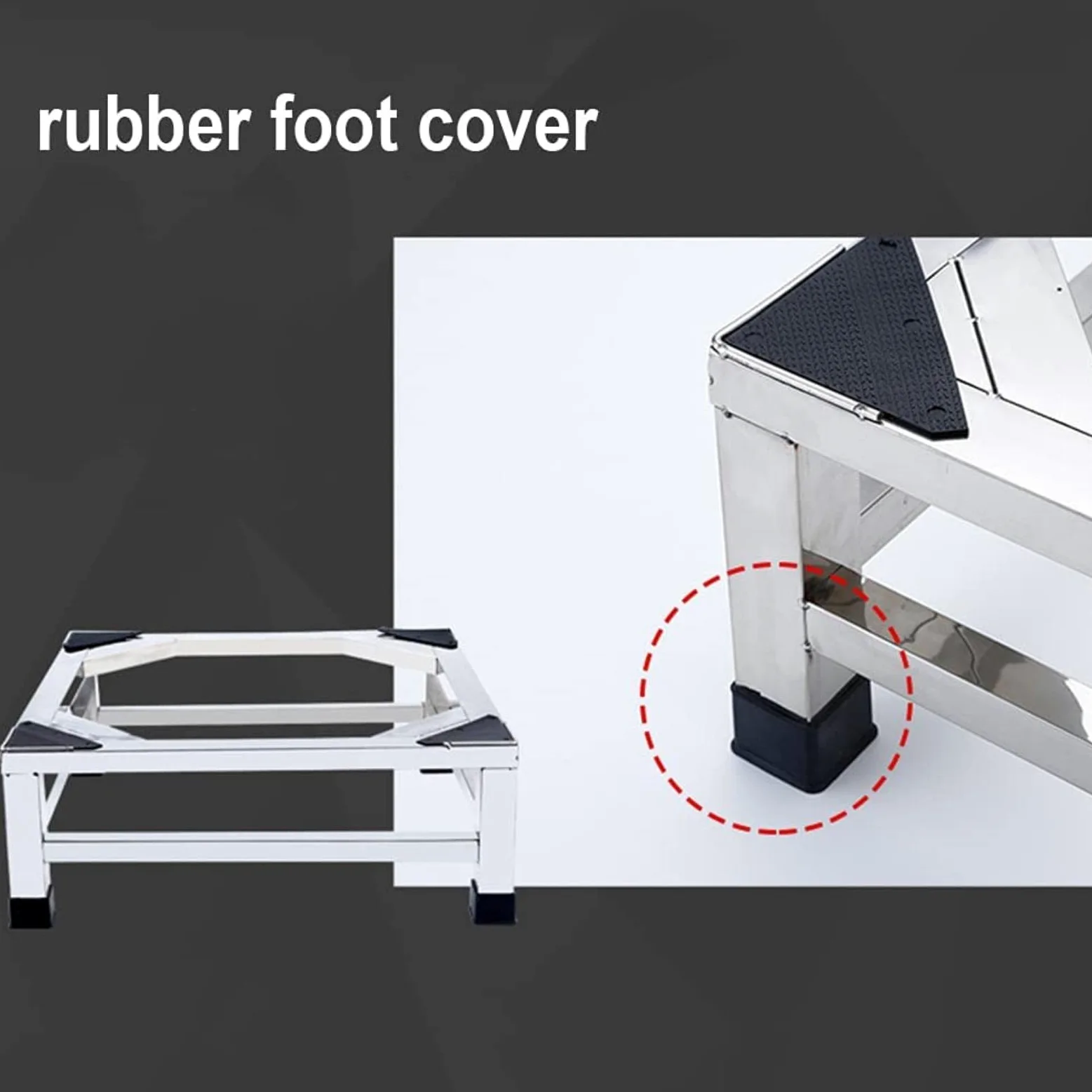 Base de soporte para lavadora, soporte de acero inoxidable para electrodomésticos, altura ajustable, apto para secadora, nevera, aire acondicionado, lavavajillas