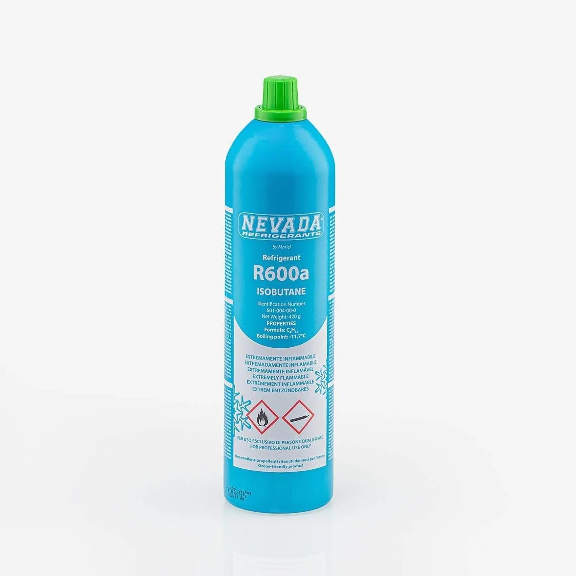 Kit de reparación y recarga de frigorífico, congelador y nevera de R600a, negro, amarillo, azul, rojo