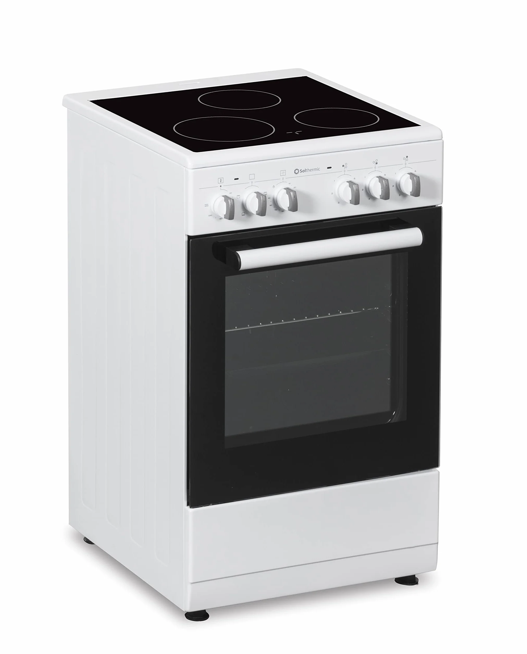 SOLTHERMIC VTC50BLANCA COCINA ELECTRICA VITROCERAMICA CON HORNO INCORPORADO/BLANCA/ANCHO 50 CMS / 3 FUEGOS/HORNO CON GRILL