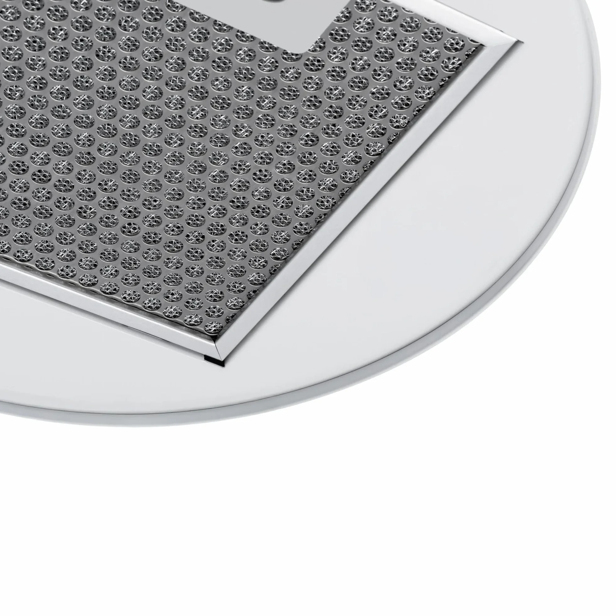 GURARI GCH I 385 36 WH Prime N - Campana extractora de isla redonda de 36 cm, color blanco, 1000 m³/h, 4 niveles, pantalla, iluminación LED